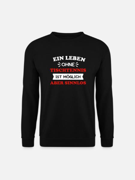 Tischtennis - Unisex Pullover - Schwarz