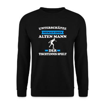 Tischtennis - Unisex Pullover - Schwarz - Vorne - Alina (178cm) & Michal (187cm)