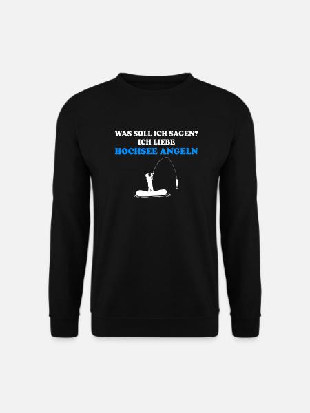Hochsee Angeln Dorsch - Unisex Pullover - Schwarz