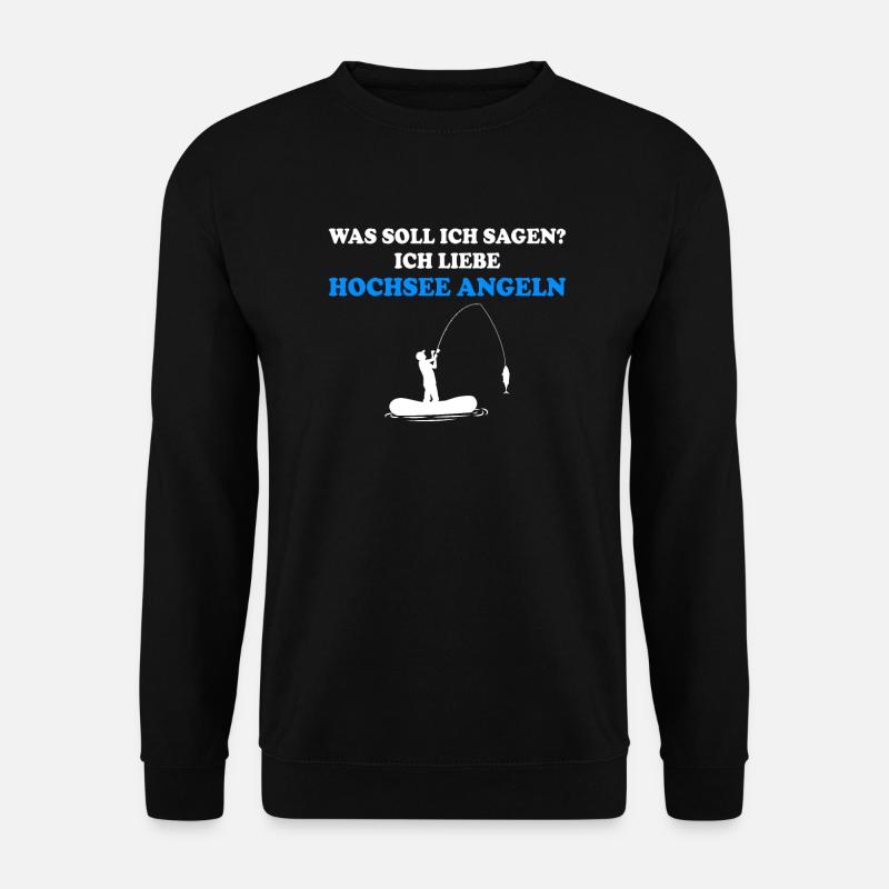 Hochsee Angeln Dorsch - Unisex Pullover - Schwarz
