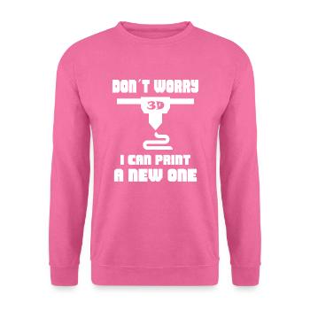3D Drucker - Unisex Pullover - Pink - Vorne