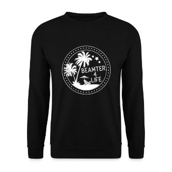Civil servant 4 life - Unisex Sweatshirt - black - Front - Alina (178cm) & Michal (187cm)