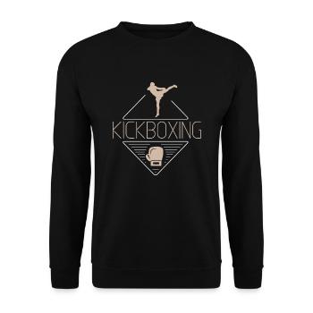 Kickboxing - Unisex Pullover - Schwarz - Vorne - Alina (178cm) & Michal (187cm)