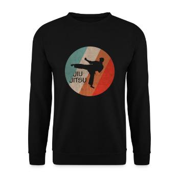 Jiu Jitsu - Unisex Pullover - Schwarz - Vorne - Alina (178cm) & Michal (187cm)