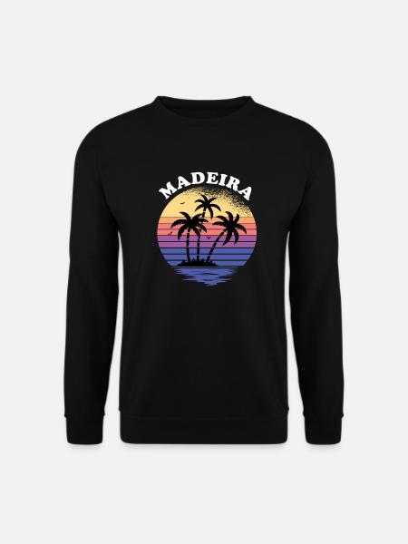 Medeira holiday gift under palm trees - Unisex Sweatshirt - black