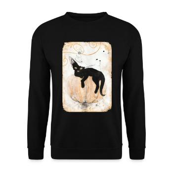 Gueule de bois de sorcière - Sweat-shirt Unisexe - noir - Devant - Alina (178cm) & Michal (187cm)