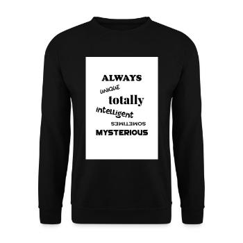 Autismus - Unisex Pullover - Schwarz - Vorne - Alina (178cm) & Michal (187cm)