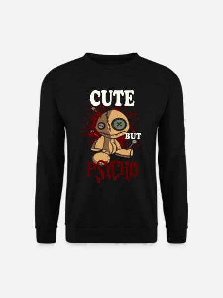 CUTE BUT PSYCHO Voodoo - Doll - Unisex Sweatshirt - black