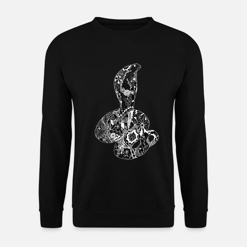 Patchwork Cobra - Unisex Pullover - Schwarz