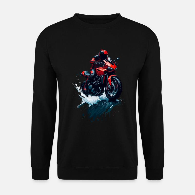 Sportmotorrad - Unisex Pullover - Schwarz