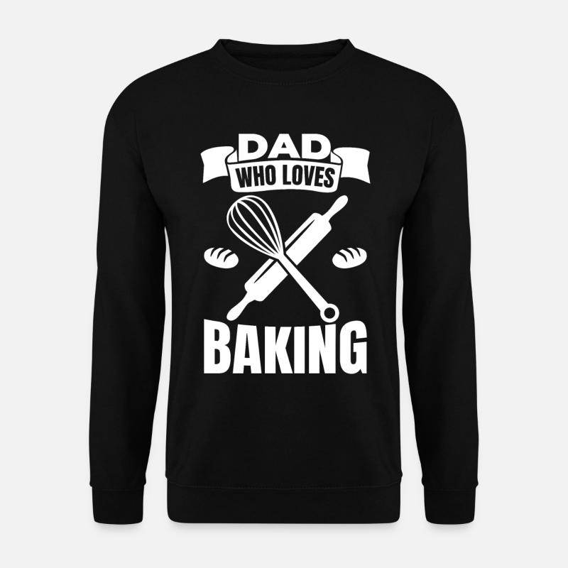 Papa, der gerne backt - Unisex Pullover - Schwarz