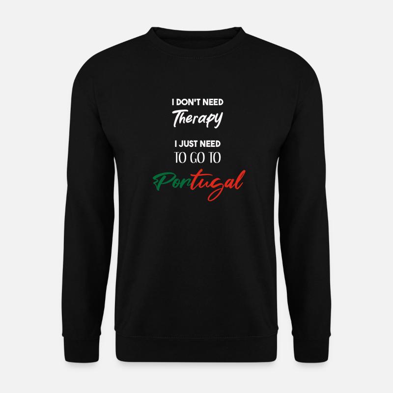 Portugal Geschenkidee portugiesisch lustig Spruch - Unisex Pullover - Schwarz