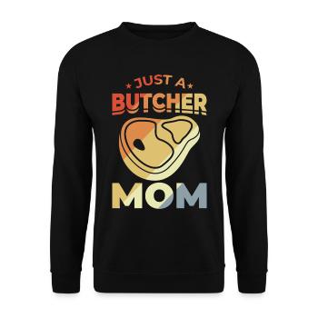 Schlachter Mutter - Unisex Pullover - Schwarz - Vorne - Alina (178cm) & Michal (187cm)