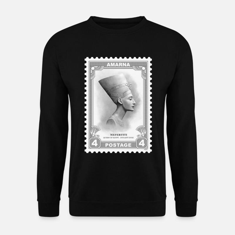 Nofretete-Stempel - Unisex Pullover - Schwarz
