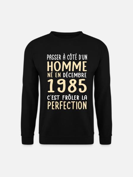 40. Geburtstag - geboren im Dezember 1985 - Unisex Pullover - Schwarz