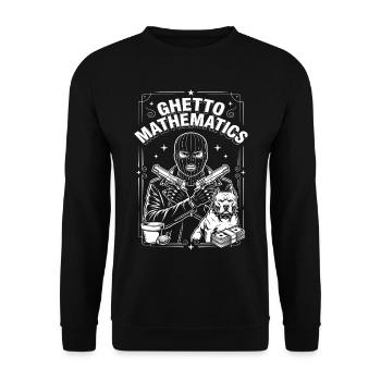 Ghetto Mathematics - Unisex Sweatshirt - black - Front - Alina (178cm) & Michal (187cm)