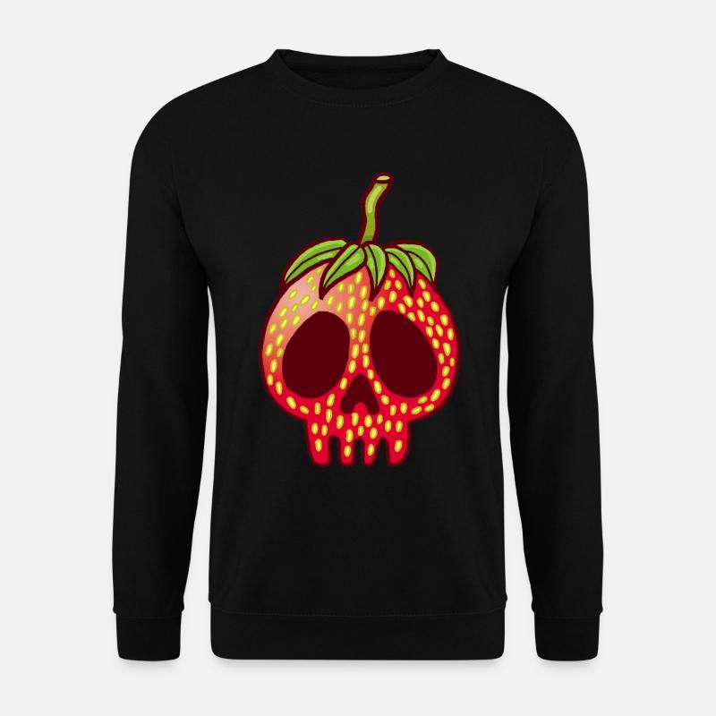 Erdbeerschädel - Unisex Pullover - Schwarz