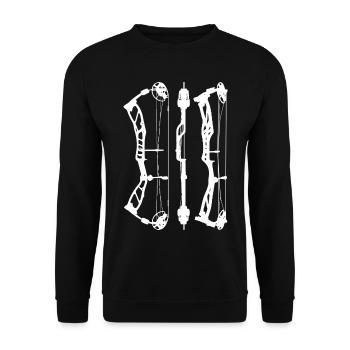 EliteBasin_PlanW - Sweat-shirt Unisexe - noir - Devant - Alina (178cm) & Michal (187cm)