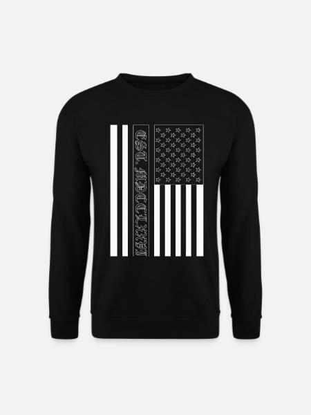 Est. MDCCLXXVI USA Flag - Unisex Sweatshirt - black