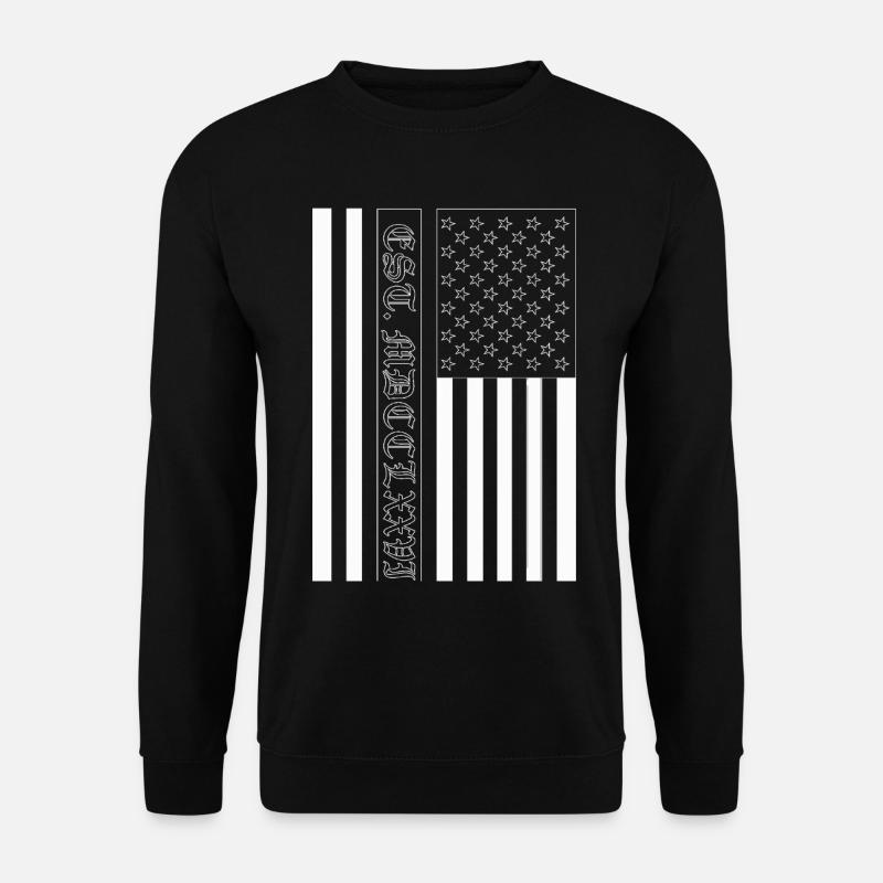 Est. MDCCLXXVI Drapeau des États-Unis - Sweat-shirt Unisexe - noir