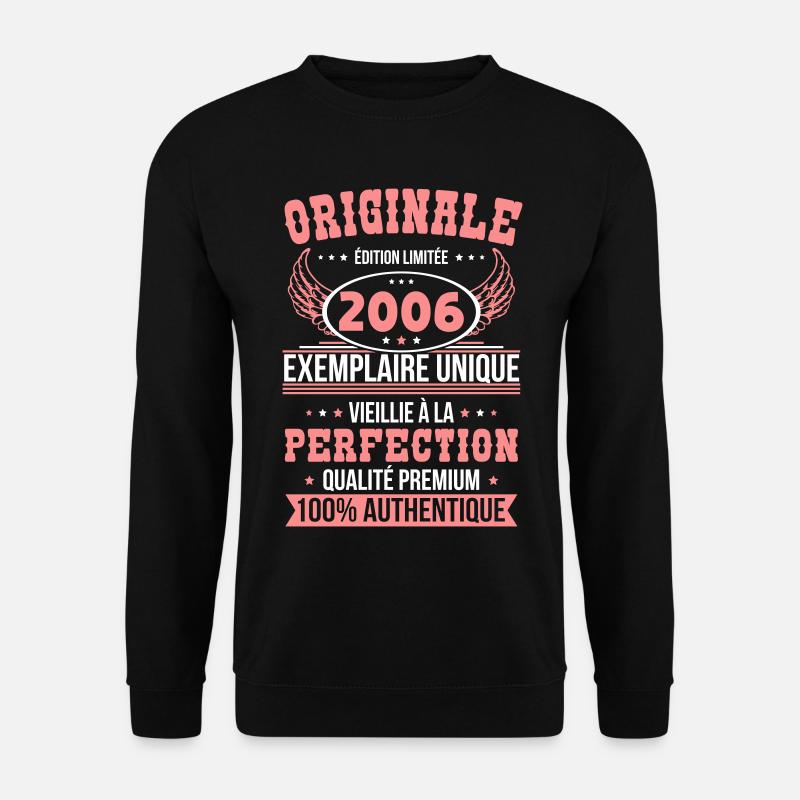 2006 – Einzigartiges Beispiel – Premiumqualität - Unisex Pullover - Schwarz