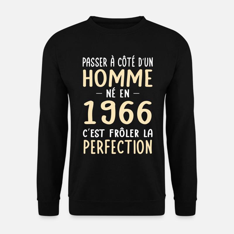 Geboren 1966 – Perfektion nahe - Unisex Pullover - Schwarz