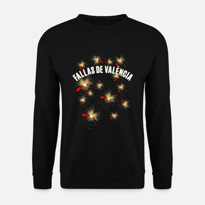 Feux d’artifice pyro Fallas de Valencia - Sweat-shirt Unisexe - noir