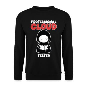 Humour Professional Cloud Tester Manga - Sweat-shirt Unisexe - noir - Devant - Alina (178cm) & Michal (187cm)