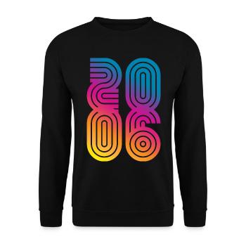 Millésime 2006 - Sweat-shirt Unisexe - noir - Devant - Alina (178cm) & Michal (187cm)