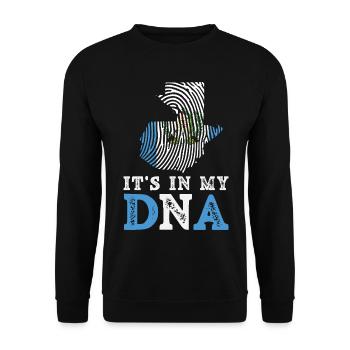 Guatemala Flag T-Shirt Pride & Home Chapín - Unisex Sweatshirt - black - Front - Alina (178cm) & Michal (187cm)
