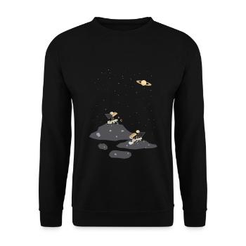 Lunar Rovers - Unisex Sweatshirt - black - Front - Alina (178cm) & Michal (187cm)