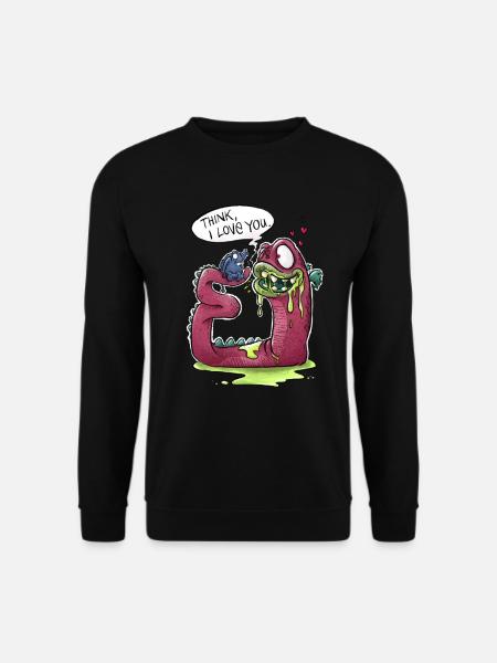 Think, I love you. - Unisex Pullover - Schwarz