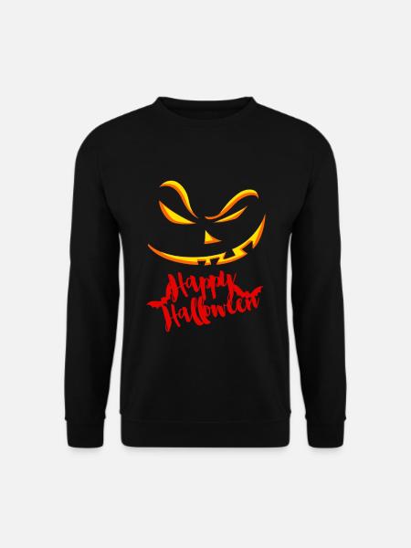 Halloween Graffiti Kürbis - Unisex Pullover - Schwarz