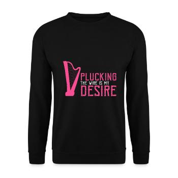 Conception de harpe pour harpiste et joueur de harpe - Sweat-shirt Unisexe - noir - Devant - Alina (178cm) & Michal (187cm)