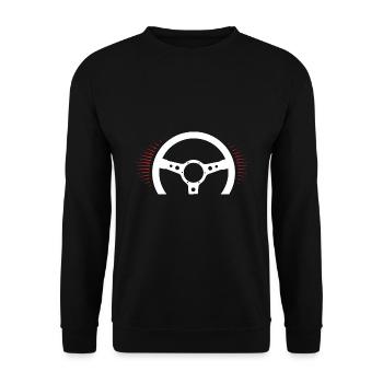 driving instructor - Unisex Sweatshirt - black - Front - Alina (178cm) & Michal (187cm)