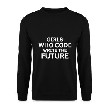 Cybersecurity Design for Hackers and Cyber Security - Unisex Sweatshirt - black - Front - Alina (178cm) & Michal (187cm)
