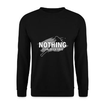House Demolition and Renovation Design - Unisex Sweatshirt - black - Front - Alina (178cm) & Michal (187cm)