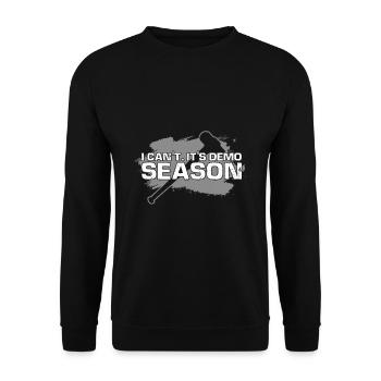 House demolition and house renovation - Unisex Sweatshirt - black - Front - Alina (178cm) & Michal (187cm)