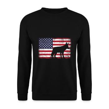 Conception de chasseur de coyote pour la chasse au coyote - Sweat-shirt Unisexe - noir - Devant - Alina (178cm) & Michal (187cm)