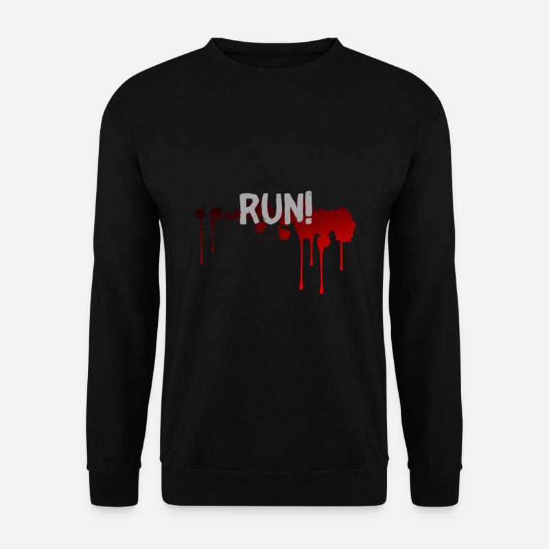 run halloween spruch geschenk idee - Unisex Pullover - Schwarz