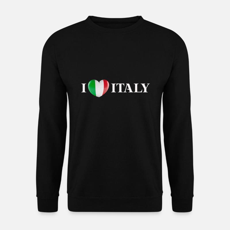 I LOVE ITALY Geschenkidee Italien italienisch - Unisex Pullover - Schwarz