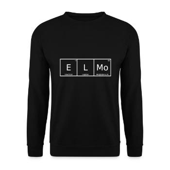 Elmo Name First Name Chemistry Periodic Table Elements - Unisex Sweatshirt - black - Front - Alina (178cm) & Michal (187cm)