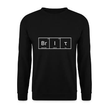 Brit Name Prénom Chimie Éléments du tableau périodique - Sweat-shirt Unisexe - noir - Devant - Alina (178cm) & Michal (187cm)
