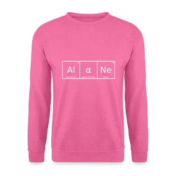Alane Name Vorname Chemie Periodensystem Elemente - Unisex Pullover - Pink - Vorne