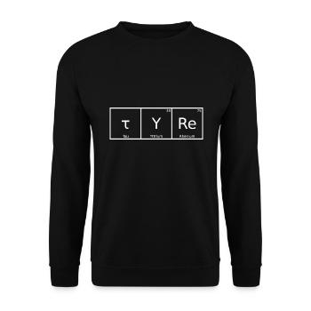 Tyre Name Vorname Chemie Periodensystem Elemente - Unisex Pullover - Schwarz - Vorne - Alina (178cm) & Michal (187cm)