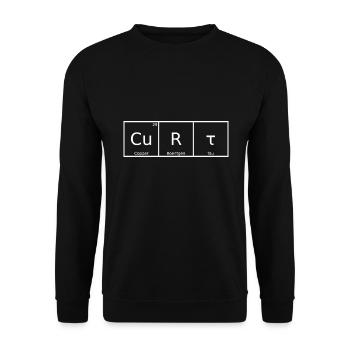 Curt Nom Prénom Chimie Tableau périodique Éléments - Sweat-shirt Unisexe - noir - Devant - Alina (178cm) & Michal (187cm)