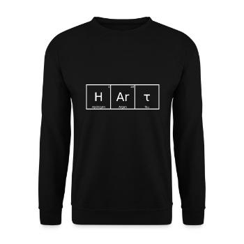 Hart Surname First name Chemistry Periodic Table Elements - Unisex Sweatshirt - black - Front - Alina (178cm) & Michal (187cm)