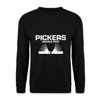 Conceptions de service de déverrouillage Lockpicking Lock Picking - Sweat-shirt Unisexe - noir - Devant - Alina (178cm) & Michal (187cm)