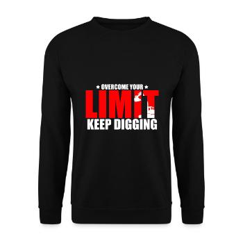 Bagger Sand Bagger für Bach Operator - Unisex Pullover - Schwarz - Vorne - Alina (178cm) & Michal (187cm)