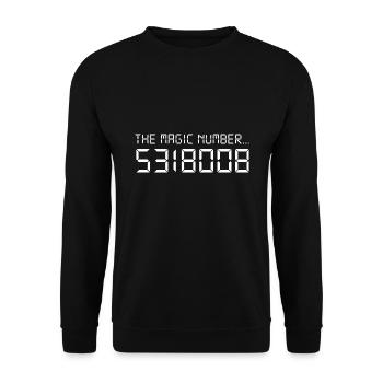 Les fous du nombre magique - Sweat-shirt Unisexe - noir - Devant - Alina (178cm) & Michal (187cm)